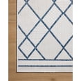 thumbnail image 6 of Indoor Outdoor Rug 5x8, Reversible, Loloi Easton Ivory / Denim (5'3" x 7'6"), 6 of 7