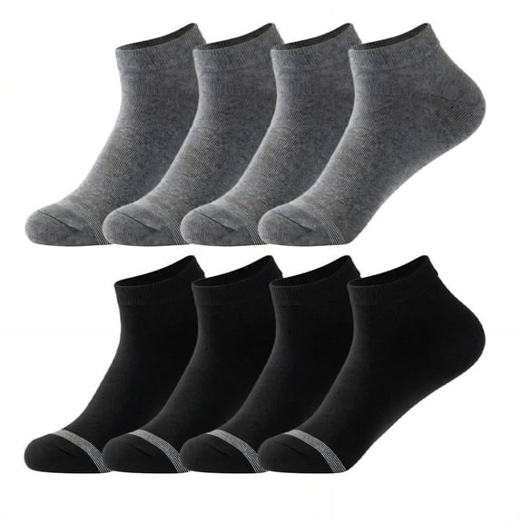 TELOLY 8Pcs Mens Socks,Breathable Short Tube Design Wool Socks,Cotton Comfortable Experience Wool Socks Mens