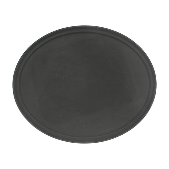 Excellante 22" x 27" oval tray, black, fiberglass, comes in each