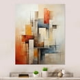 thumbnail image 2 of Designart "Fragmented Perspectives in Cubism II" Cubism Metal Art Living Room, 2 of 5