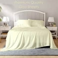 thumbnail image 2 of 7-PC Split King Size Ivory Color Giza 800-Thread-Count Cotton Sheet Set - 10 Inch Deep Pockets, 2 of 7