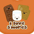 thumbnail image 4 of Inktastic I Love S'Mores Boys or Girls Baby Bib, 4 of 4