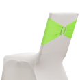 thumbnail image 1 of Uxcell 10 Paquete Fundas para Sillas, Banda de Cubierta de Silla Elástica con Hebilla Deslizante, Lazos de Poliéster, Cintas Universales para Decoraciones de Ceremonia de Fiesta de Boda, Verde Fruta, 1 of 6