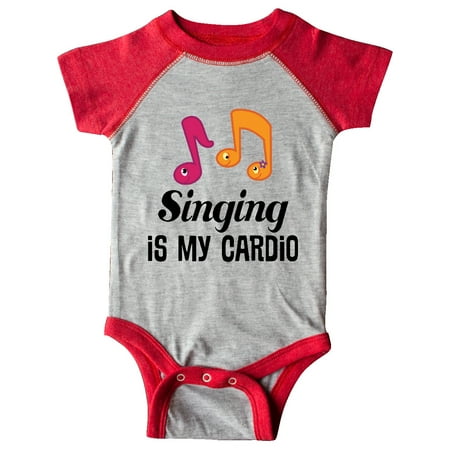 

Inktastic Singing is my Cardio Choir Music Gift Baby Girl Bodysuit