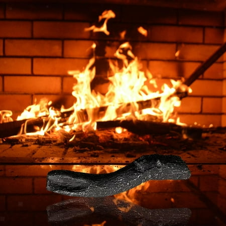 

Ceramic Wood Logs Simulation Faux Fireplace Fire Resin Faux Wood