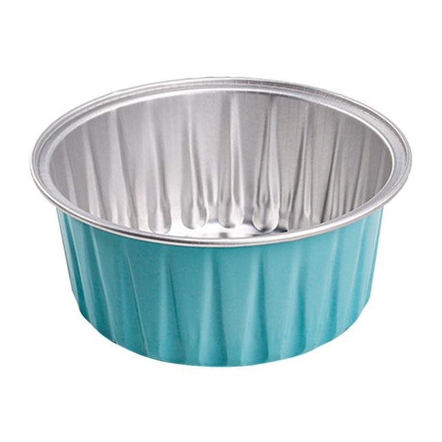 TIMIFIS Ramequins Jetables en Aluminium Moules à Dessert, Doublures Réutilisables pour Friteuse à Air Chaud Moules à Cupcakes pour Mariage, Noël, Cuisine, Fête, Fournitures de Vacances Accessoires de Cuisine