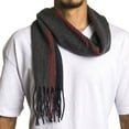 thumbnail image 2 of Alpine Swiss Mens Scarf Soft Knit Winter Scarves Plaid Striped or Solid Neck Covering Long Warm Stylish, 2 of 5