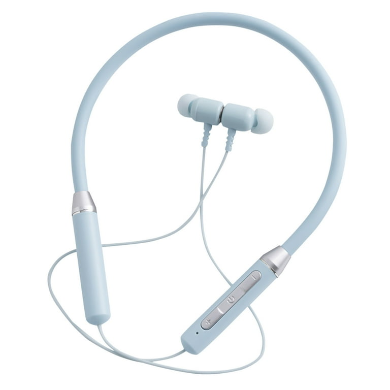 Back to School Supplies Under 5 Dqueduo Electronics Neckband Bluetooth Headphones HD Stereo Wireless Sports Earphones Around Neck Bluetooth