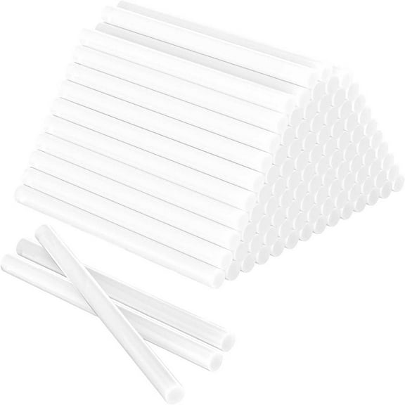 100Pcs Of Colla A Caldo 7Mm Hot Rubber Strips Transparent Hot Glue Stick For Hot Glue Tool Stecche Di Silicone Per Pistola A Caldo 3Ml Easy To Use