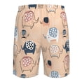 thumbnail image 6 of Naloa Cute Ink Drawn Elephants Men's Beach Shorts, Surfing shorts, Swim trunks, Quick Dry Swim Trunks for Surfing Beach Fun - Large, 6 of 9