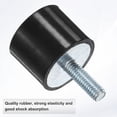 thumbnail image 2 of Uxcell 4-Pack Rubber Mounts with M6 x 18mm Studs Male/Female D25mmxH20mm, 2 of 7