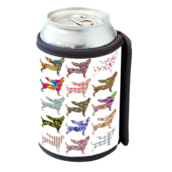 KuzmarK Insulated Drink Can Cooler Hugger - Chihuahua Dog