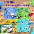 thumbnail image 4 of LNGOOR Educational Rail Car Puzzle  DIY Track for Kids  25 Pieces  Suitable for Ages 3-6, 4 of 6