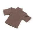 thumbnail image 4 of Camiseta Masculina 1/12, Mini Ropa Suelta de Manga Corta, Trajes en Miniatura, Ropa de Muñeca Hecha a Mano para Figuras de 6", Modelo de Muñeca, Acces marrón, 4 of 8