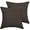 Brown, variant on Unique Bargains 2-Pack Solid Waterproof Decorative Throw Pillow Covers Green 20" x 20"