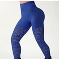 thumbnail image 6 of Mifsaly Womens Leggings Tummy Control Mesh Yoga Pants Full Length High Waist Workout Stretchy Pant Running Gym Outdoor Sports S, 6 of 8
