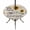 Beige, variant on Round Outdoor Tablecloth with Umbrella Hole and Zipper, Sunflowers Tablecloth with Elastic Waterproof, Modern Bee You Are My Sunshine Wooden Grain Patio Table Covers for 45" - 54" Picnic Pool Tables