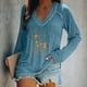 thumbnail image 1 of Puntoco Moda Mujer Causal Con Cuello En V Blusa Estampada Camiseta De Manga Larga Tops De Otoño Puntoco Puntoco-4126, 1 of 5