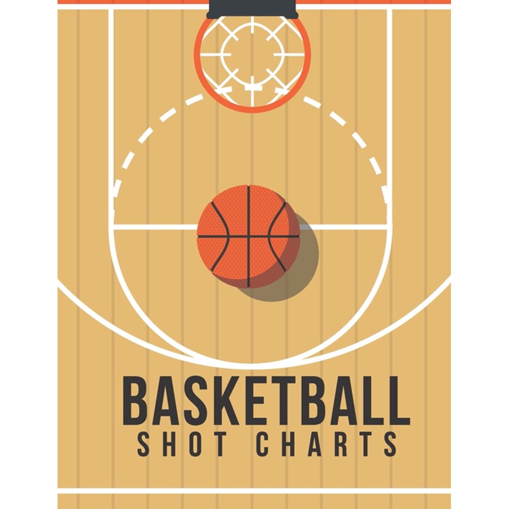 Basketball Shot Charts Full Court 200 Pages Blank Game Shooting
