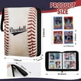 thumbnail image 2 of Baseball Card Binder,Sports Trading Card with Sleeves Holder Album,400 Pockets Baseball Card Holder for Boys Gifts, 2 of 8