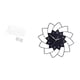 thumbnail image 5 of Reloj de pared acrílico con forma de flor, silencioso, colgante, decorativo para interiores, dormitorio, cafetería, sencillo, decoración de pared para, 5 of 8