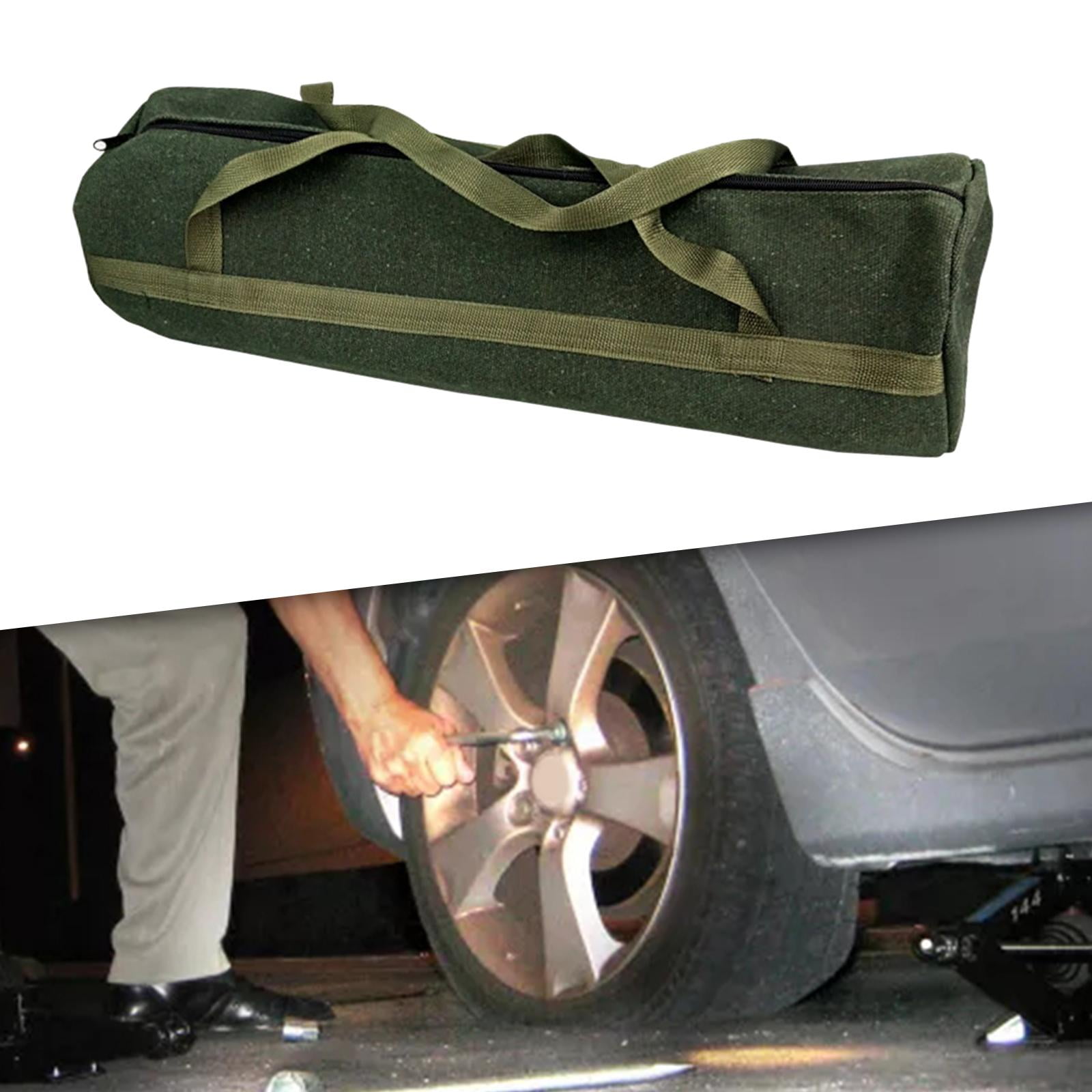 car tools Bag, Hardware Tool Storage Organizer, Durable Multipurpose Case Zippered Tools Packaging Thickened Canvas Portable Pouch Tote , 60mx18cm