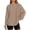 Khaki, variant on Womens Athletic Tops Fashionable Oversized Long Sleeve T Shirt Casual Basic Round Neck Fall Top For Everyday Wear Brown XS