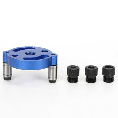 

price crash Woodworking Straight Hole Puncher Aluminum Alloy Hand Held Hole Drilling Punching Tool(Blue 4pc A1 )