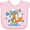 AD-Pink, variant on Inktastic My First Hanukkah with Fox and Snowflakes Boys or Girls Baby Bib