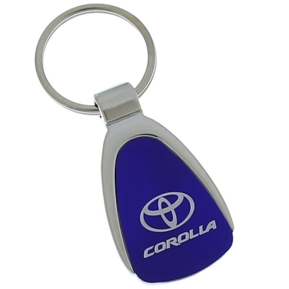 Toyota Corolla Tear Drop Key Ring (Blue)