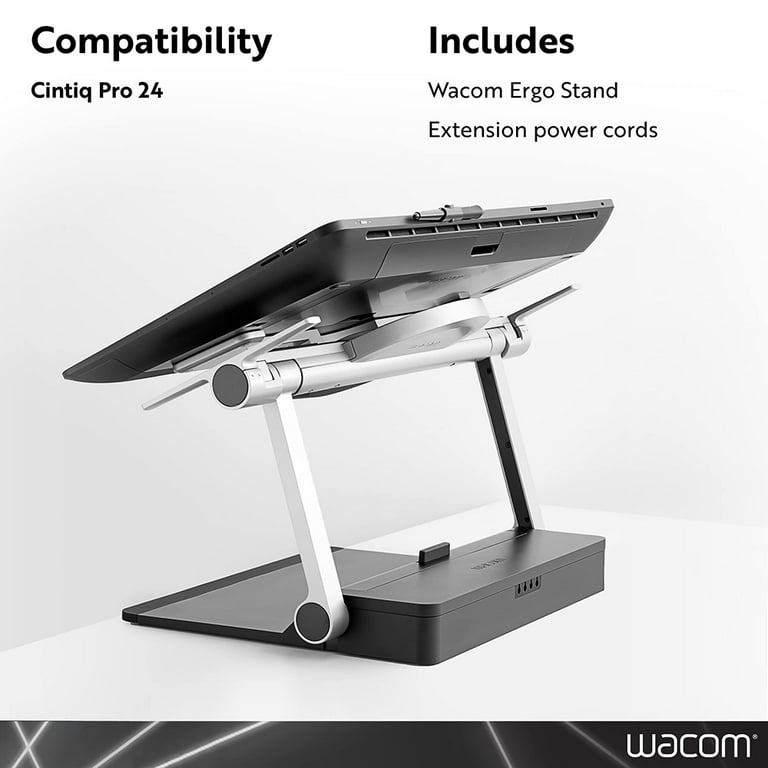 Wacom cintiq pro 24 スタンド　ergo ack62801k Wacom Ergo Desk Stand for Cintiq Pro DTK2420 and DTH2420 Tablet