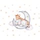 thumbnail image 1 of Pegatinas de pared JAMW Jirafa luna estrellas PVC Sencillez, 1 of 5