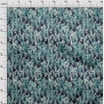 thumbnail image 4 of oneOone Polyester Spandex Blue Fabric Abstract Face Sewing Material Print Fabric By The Yard 56 Inch Wide, 4 of 4