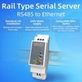 thumbnail image 2 of Puerto Serie DIN-Rail RS485 A Ethernet Convertidor Servidor Protoss MQTT PE11-H Compatible con Modbus RTU, 2 of 8