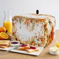 thumbnail image 2 of Thanksgiving Toaster Cover 4 Slice, Fall Pumpkins Sunflowers Farmhouse Leaves Dustproof Bakeware Oven Protector with Top Hook, Waterproof Small Kitchen Appliance Toasters Dust Cover, 12"x11"x8", 2 of 9