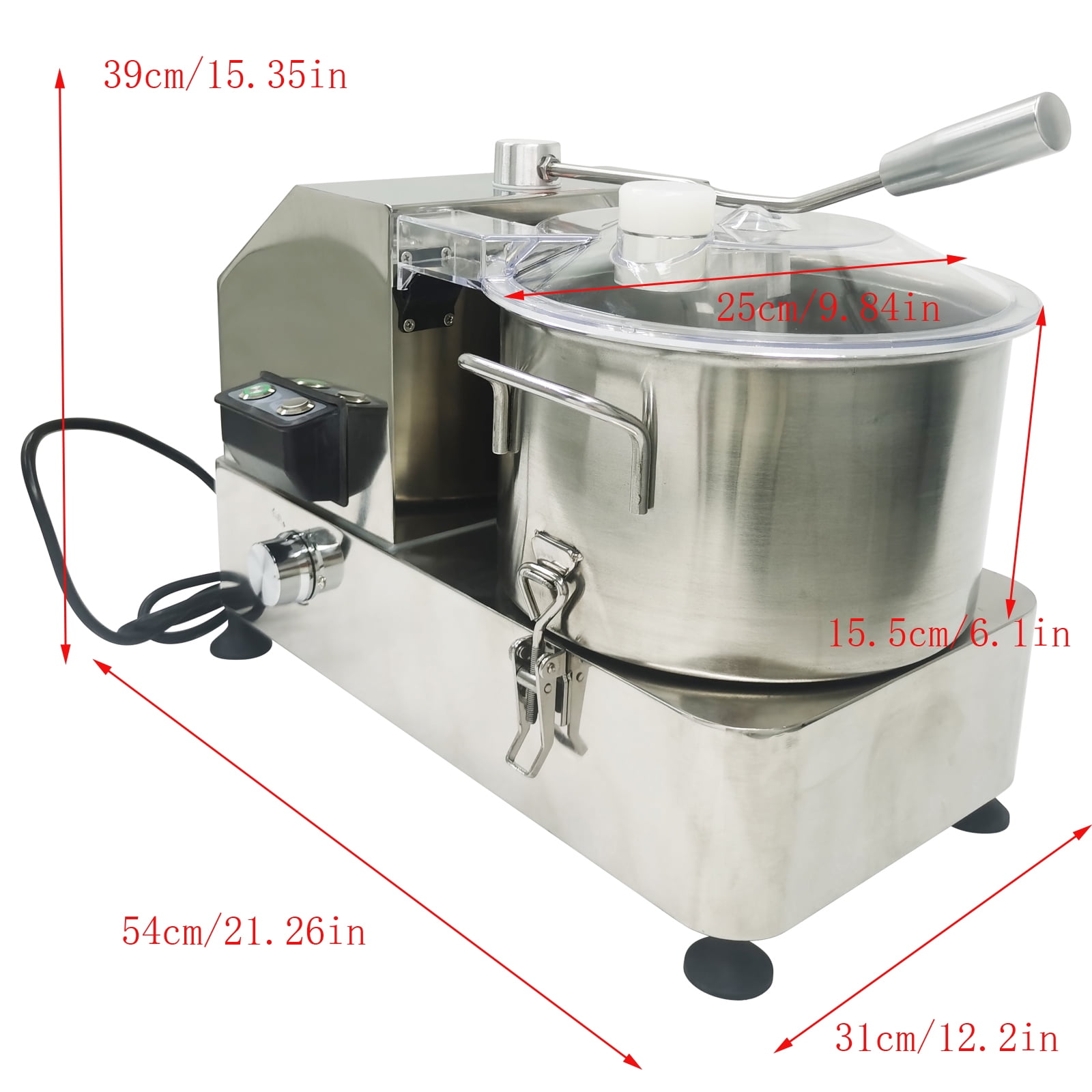 Meat Vegetable Food Processor 6L Electric Multifunctional Food Shredder Vegetable Chopper