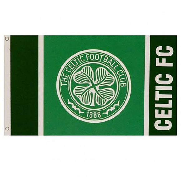 Celtic FC Wordmark Crest Flag