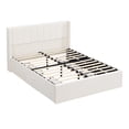 thumbnail image 3 of Christopher Knight Home Queen Chenille Upholstered Storage Bed Frame with 4 Drawers, Beige, 3 of 12