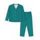 thumbnail image 1 of Fotbe Teal Conjunto de Pijama de Manga Larga para Mujer con Estampado, Ropa de Dormir de 2 Piezas, Conjunto de Casa Suave y Cómodo con Bolsillos-X-Large, 1 of 7