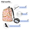 thumbnail image 4 of Lsque Cherries And Bows Pattern Canvas Daypack, Durable Backpack, High-quality Versatile Backpack,Vintage Compact Backpack-Medium, 4 of 6