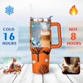 thumbnail image 4 of Halloween Ghost Insulated Tumblers Happy Halloween Tumbler Cup with Straw,Thermal with Lids for Hot and Cold Drinks for Outdoor Sports Wedding 40 oz Boo Tumbler, 4 of 7