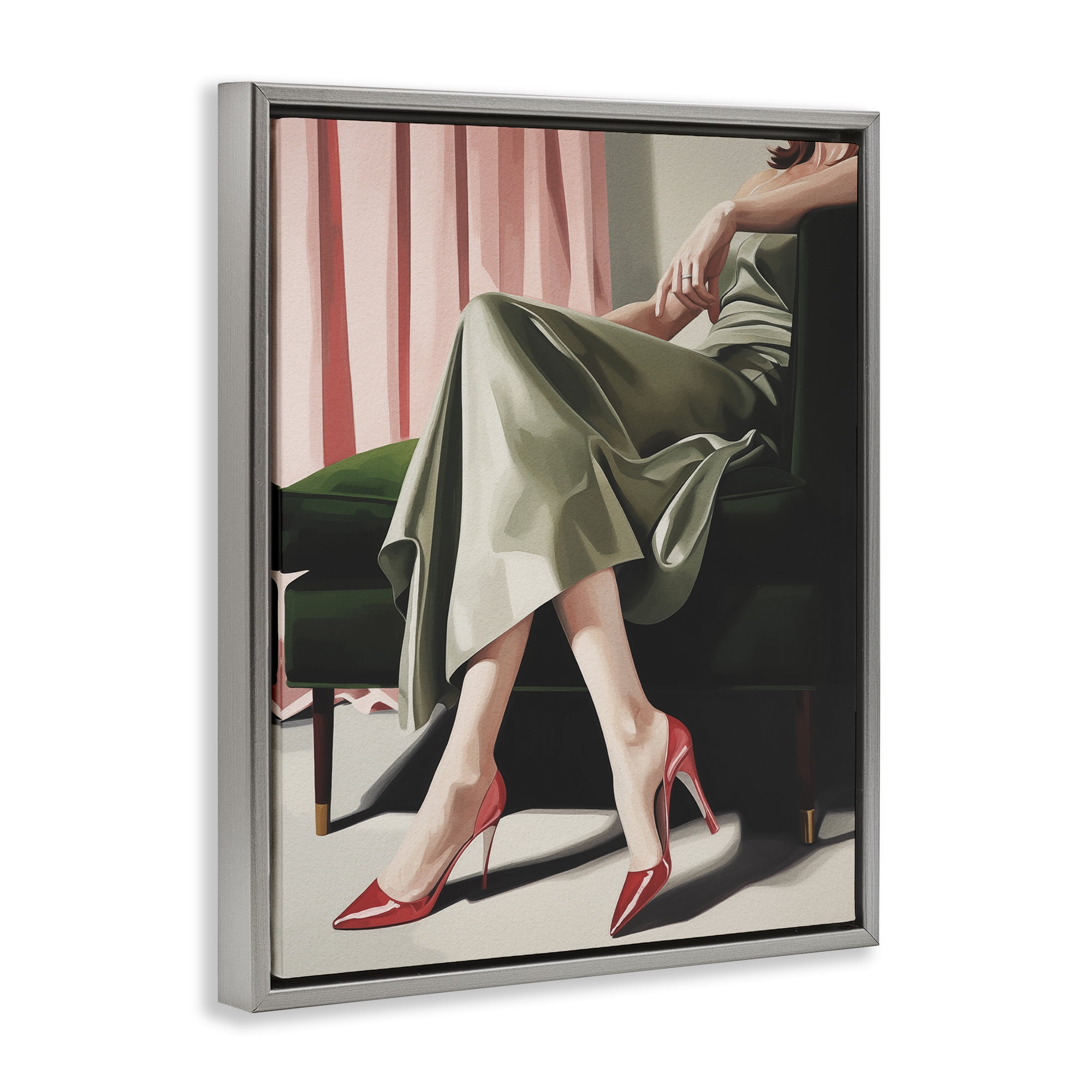 Stupell Industries Waiting For The Guests Gray Framed Floater Canvas Wall Art, design by Andreas Magnusson