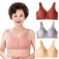 thumbnail image 2 of Spdoo Women's Plus Size Front Closure Cotton Bra Easy On Front Close Wirefree Bra Everyday Wear Caramel, 2 of 8