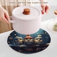 thumbnail image 5 of Owls Candles Snow Branches Trivet Mats Woven Pot Holders 3Pcs Non-Slip Heat Resistant for Hot Pots Pans Pats, 5 of 6
