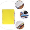 thumbnail image 2 of MIANGASTORE 12Pcs A4 Size Colored 11 Holes Index Divider Category Page Tab Indexing Cards, 2 of 5