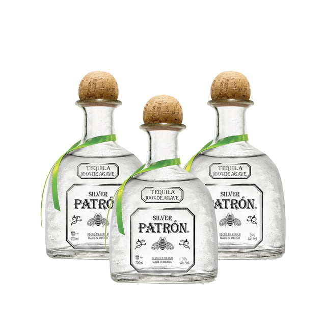Pack De 3 Tequila Patron Silver Blanco 700Ml