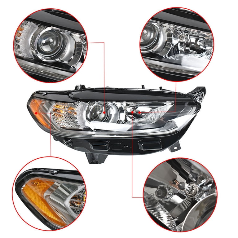 Headlight Fits Ford Fusion 06-09 Right Passenger Halogen Headlamp Headlight Fits Ford Fusion 06-09 Right Passenger Halogen Headlamp