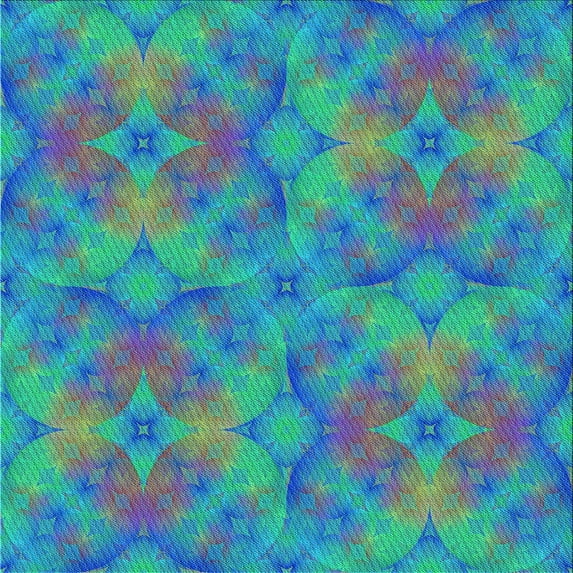 Ahgly Company Machine Washable Indoor Square Transitional Dark Turquoise Green Area Rugs, 8' Square