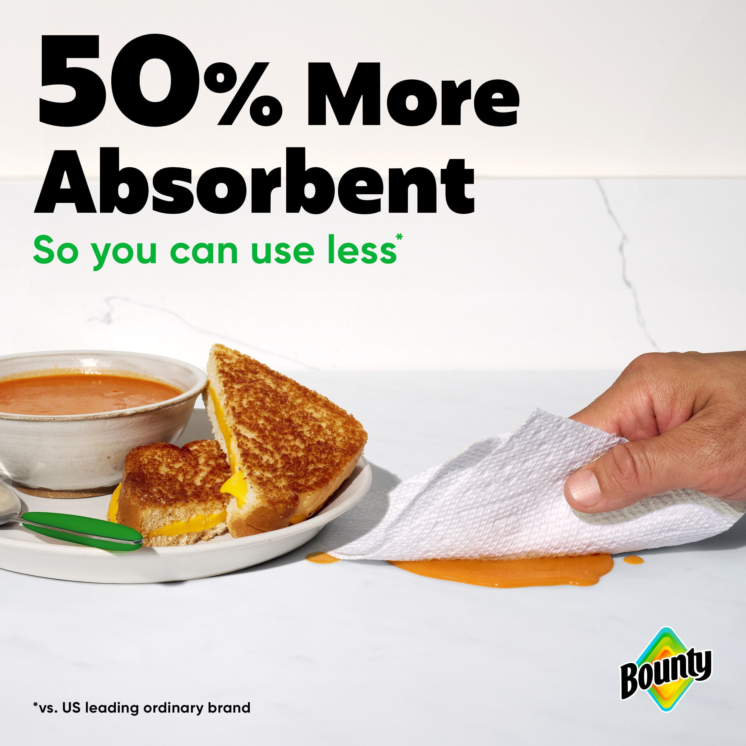 Bounty Paper Towels Select-A-Size White, 8 Triple Rolls Per Roll, 8CT