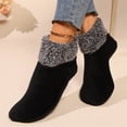 thumbnail image 4 of RYUJNDK Womens Warm Indoor Home Winter Ankle Slipper Socks with Skid Resistant Bottom Thick Fleece Lined Plush Cuffs Floor Socks, 4 of 19